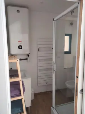 Salle de bains dans l'établissement Superbe appartement