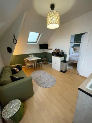 Cuisine ou kitchenette dans l'établissement Un cocon au Presbytère avec place de parking voiture gratuite