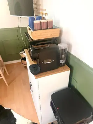 Cuisine ou kitchenette dans l'établissement Un cocon au Presbytère avec place de parking voiture gratuite