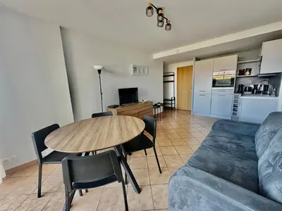 Cuisine ou kitchenette dans l'établissement Loubapa, appartement en rez-de-jardin