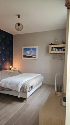 Un ou plusieurs lits dans un hébergement de l'établissement Bienvenue chez Didier et Domi