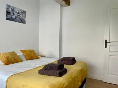 Un ou plusieurs lits dans un hébergement de l'établissement La Maison d'Alcyone by Melrose