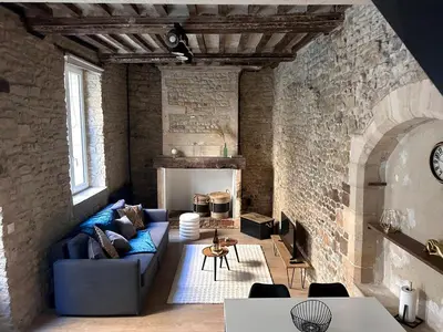 Coin salon dans l'établissement La Maison d'Alcyone by Melrose