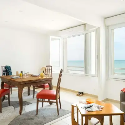 Appartement Face à la Mer 1 chambre 2 personnes Saint Aubin sur Mer