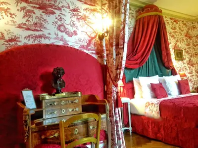 Un ou plusieurs lits dans un hébergement de l'établissement Château de Chantore