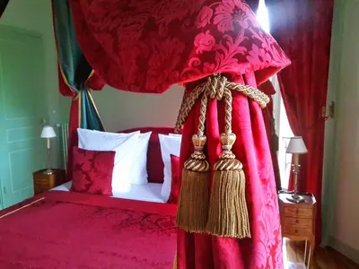 Un ou plusieurs lits dans un hébergement de l'établissement Château de Chantore