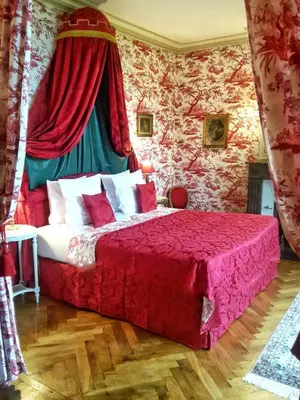 Un ou plusieurs lits dans un hébergement de l'établissement Château de Chantore