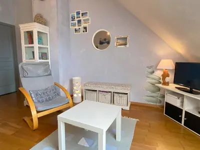 Télévision ou salle de divertissement dans l'établissement La Clairière