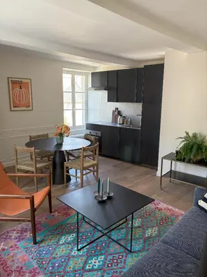 Cuisine ou kitchenette dans l'établissement Les Chanoines Bayeux Cathédrale