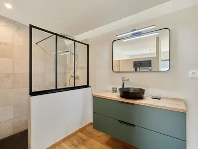 Cuisine ou kitchenette dans l'établissement Holiday Home L'Aventure Gouvillaise by Interhome