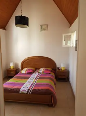 Un ou plusieurs lits dans un hébergement de l'établissement Maison des dunes L'Echappée Belle - 3 chambres
