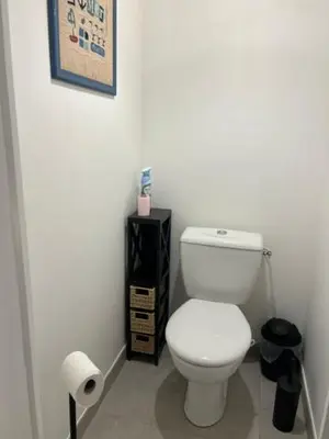 Salle de bains dans l'établissement Chez JP