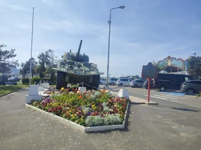Jardin de l'établissement Appartement vue sur mer & le port de Courseulles-sur-Mer