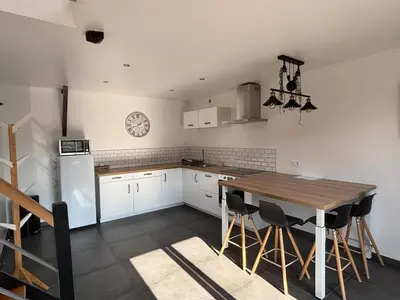 Cuisine ou kitchenette dans l'établissement La Hulotte 2 - Sur la route du Mont-St-Michel