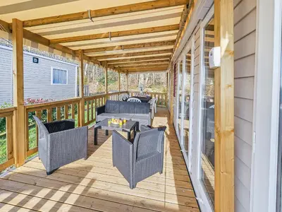Balcon ou terrasse dans l'établissement Nature & Sérénité