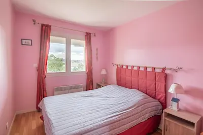 Un ou plusieurs lits dans un hébergement de l'établissement Le Cap Normand - Vue mer