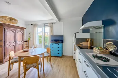 Cuisine ou kitchenette dans l'établissement La Parenthèse Normande - Proche Plage