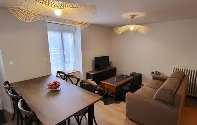 Coin salon dans l'établissement Le Cosy Home