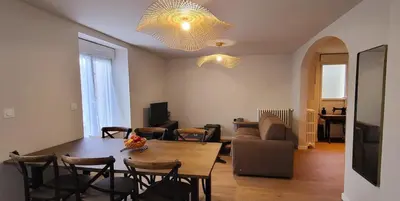 Coin salon dans l'établissement Le Cosy Home