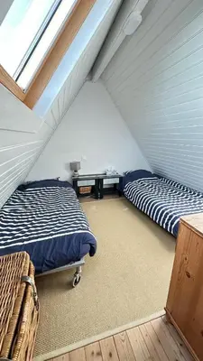 Un ou plusieurs lits dans un hébergement de l'établissement Maison des dunes - Proche mer