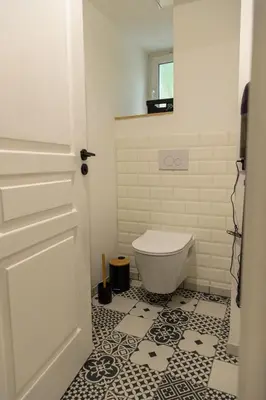 Salle de bains dans l'établissement Gîte l'écume avec balnéo 10 minutes Mt St Michel