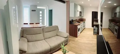 Coin salon dans l'établissement Appartement Djo&Juh2