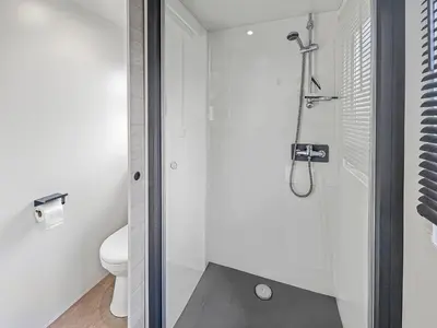 Salle de bains dans l'établissement Le Nocia