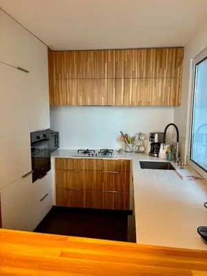 Cuisine ou kitchenette dans l'établissement Maison - Les Embruns - Vue mer