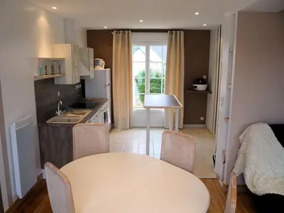 Cuisine ou kitchenette dans l'établissement La Petite Maison