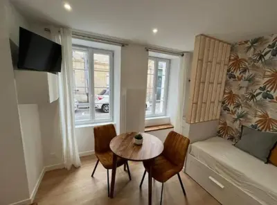 Télévision ou salle de divertissement dans l'établissement Le Petit Saint-Martin - Hypercentre