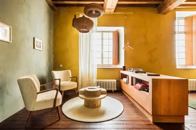 Cuisine ou kitchenette dans l'établissement Le Beau Moulin