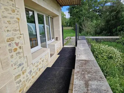 Jardin de l'établissement Gîte du moulin