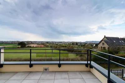 Balcon ou terrasse dans l'établissement Lodge des Dunes - Proche de la plage