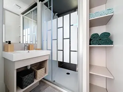 Salle de bains dans l'établissement La Criste Marine