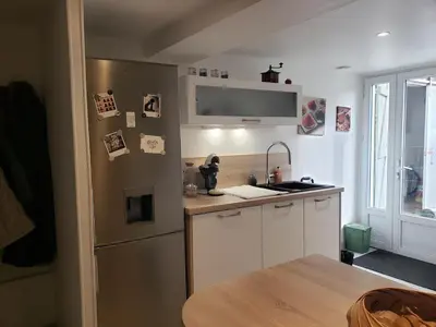 Cuisine ou kitchenette dans l'établissement Maison de charme