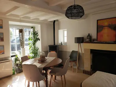 Coin salon dans l'établissement Maison de charme