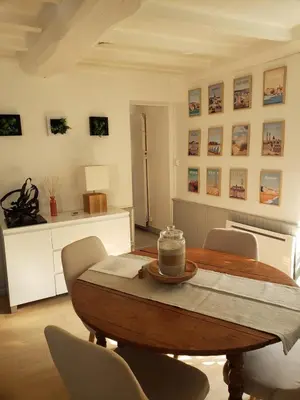 Coin salon dans l'établissement Maison de charme