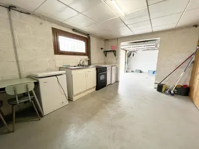 Cuisine ou kitchenette dans l'établissement L'Escale - Family home