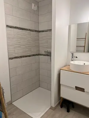 Salle de bains dans l'établissement Escapade à la campagne