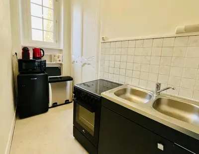 Cuisine ou kitchenette dans l'établissement Lovely place in Caen's historic center