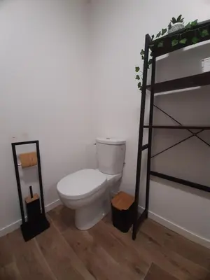 Salle de bains dans l'établissement Appart Cosy de Kalou