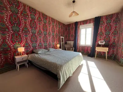 Un ou plusieurs lits dans un hébergement de l'établissement La Colombière - Appartement Villa front de mer