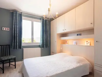 Un ou plusieurs lits dans un hébergement de l'établissement Holiday Home Le Pré Salé by Interhome