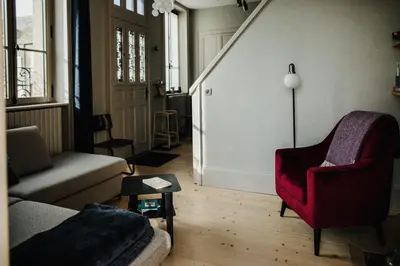 Coin salon dans l'établissement Gîte Le Mora