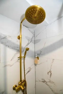 Salle de bains dans l'établissement Le repaire du Conquérant