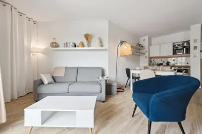 Cuisine ou kitchenette dans l'établissement Le Coeur du Port Guillaume 4 pers