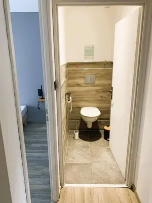 Salle de bains dans l'établissement Le Gîte du Plessis Montanel à 25 mn du Mont Saint-Michel