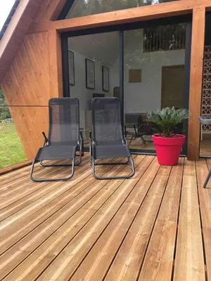Plan de l'établissement chalet atypique proche Portbail Denneville