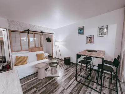 Coin salon dans l'établissement L'echo d'Omaha