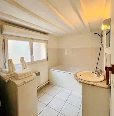 Salle de bains dans l'établissement Logement charmant cosy central
